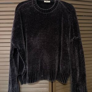 Show Me Your MuMu Black Chenille Sweater
